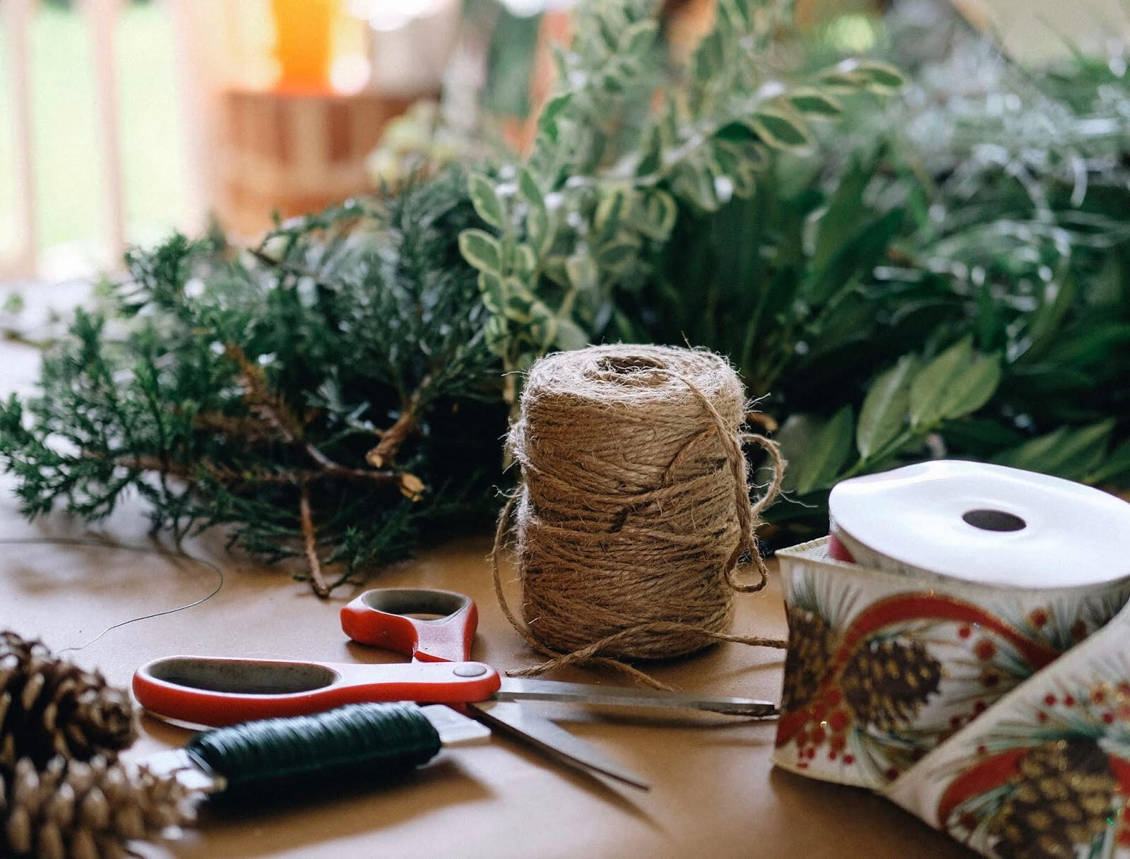 Garden Club ` a flat lay of holiday craft items